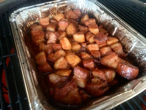 Recette pork belly burnt ends fumé - barbecue - bbq 