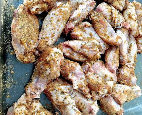Rubs chicken wings - rub aile de poulet - ailes de poulet bbq 